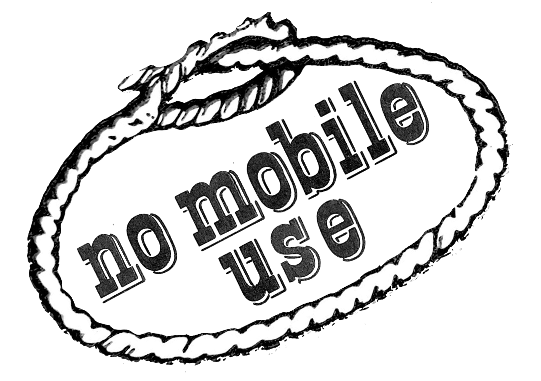 No Mobile Use Slant
